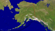 USA-Alaska Satellit + Grenzen 1920x1080